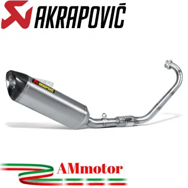 Akrapovic Yamaha Yzf R 125 17 - 2018 Impianto Di Scarico Completo Racing Line Terminale Titanio Moto