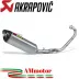 Akrapovic Yamaha Yzf R 125 17 - 2018 Impianto Di Scarico Completo Racing Line Terminale Titanio Moto