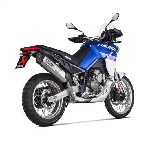 Akrapovic Aprilia Tuareg 660 Terminale Di Scarico Slip-On Line Titanio Moto Omologato