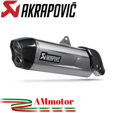Akrapovic Aprilia Tuareg 660 Terminale Di Scarico Slip-On Line Titanio Moto Omologato