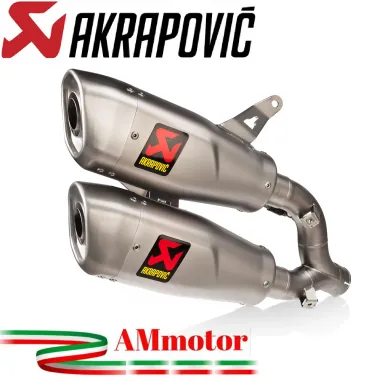 Akrapovic Ducati Monster 937 Terminali Di Scarico Slip-On Line Titanio Moto Omologati