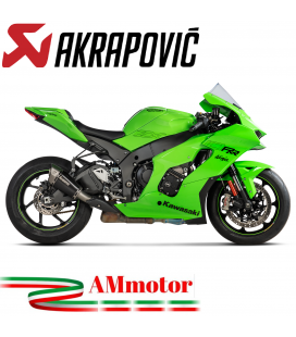 Akrapovic Kawasaki Ninja Zx-10 R 2021 Terminale Di Scarico Slip-On Line Titanio Moto