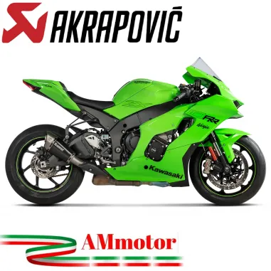 Akrapovic Kawasaki Ninja Zx-10 R 21 - 2024 Terminale Di Scarico Moto Slip-On Line Titanio