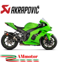 Akrapovic Kawasaki Ninja Zx-10 R 2021 Terminale Di Scarico Slip-On Line Carbonio Moto Omologato