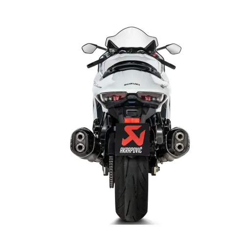 Akrapovic Suzuki Gsx-R 1300 Hayabusa 21 - 2024 Terminali Di Scarico Slip-On Line Titanio Moto Omologati