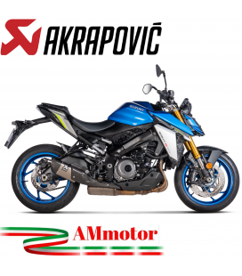 Akrapovic Suzuki Gsx-S 1000 / F 21 - 2022 Terminale Di Scarico Slip-On Line Titanio Moto Omologato