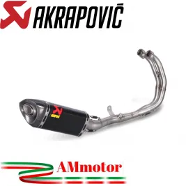 Akrapovic Yamaha Yzf R25 Impianto Di Scarico Completo Racing Line Terminale Carbonio Moto