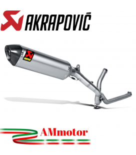 Akrapovic Suzuki V-Strom 650 17 - 2022 Impianto Di Scarico Completo Racing Line Terminale Carbonio Moto