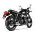 Akrapovic Triumph Bonneville T100 17 - 2020 Terminali Di Scarico Slip-On Line Titanio Moto Omologati