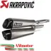 Akrapovic Triumph Scrambler 1200 Terminali Di Scarico Slip-On Line Titanio Moto Omologati