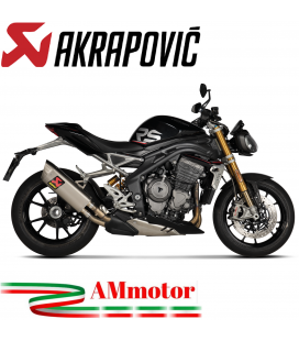 Akrapovic Triumph Speed Triple 1200 RS / RR Terminale Di Scarico Slip-On Line Titanio Moto Omologato