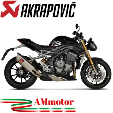 Akrapovic Triumph Speed Triple 1200 RS / RR Terminale Di Scarico Slip-On Line Titanio Moto Omologato