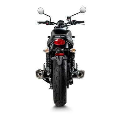 Akrapovic Triumph Street Twin 900 16 - 2020 Terminali Di Scarico Slip-On Line Titanio Moto Omologati
