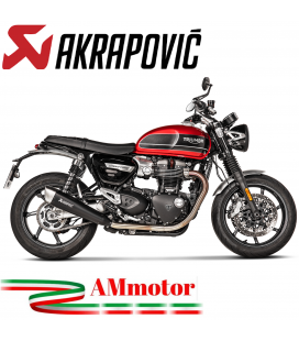 Akrapovic Triumph Speed Twin 1200 19 - 2020 Terminali Di Scarico Slip-On Line Titanio Moto Omologati