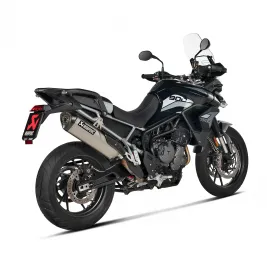 Akrapovic Triumph Tiger 850 / 900 Terminale Di Scarico Slip-On Line Titanio Per Moto Omologato 2