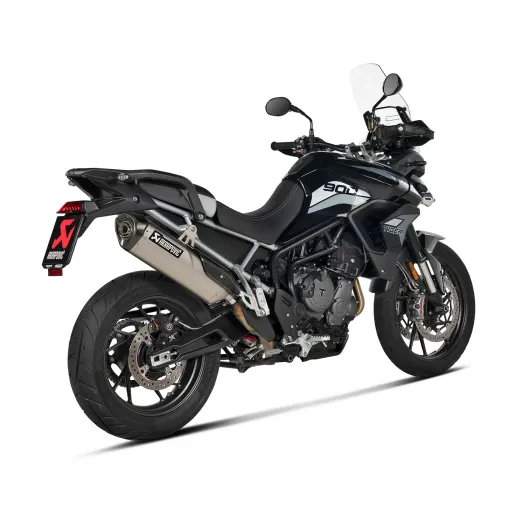 Akrapovic Triumph Tiger 850 / 900 Terminale Di Scarico Slip-On Line Titanio Per Moto Omologato