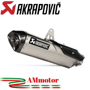 Akrapovic Triumph Tiger 850 / 900 Terminale Di Scarico Slip-On Line Titanio Per Moto Omologato