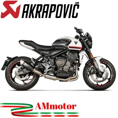 Akrapovic Triumph Trident 660 Impianto Di Scarico Completo Racing Line Terminale In Titanio Moto