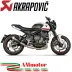 Akrapovic Triumph Trident 660 Impianto Di Scarico Completo Racing Line Terminale In Titanio Moto