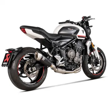 Akrapovic Triumph Trident 660 Impianto Di Scarico Completo Racing Line Terminale In Titanio Moto