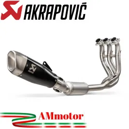 Akrapovic Triumph Trident 660 Impianto Di Scarico Completo Racing Line Terminale In Titanio Moto