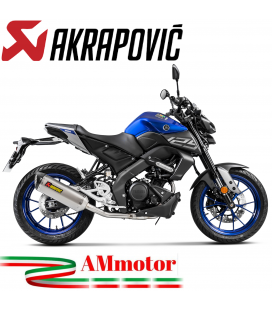 Akrapovic Yamaha Mt 125 2020 Impianto Di Scarico Completo Racing Line Titanio Moto