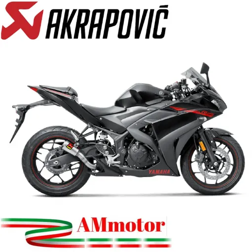 Akrapovic Yamaha Yzf R25 14 - 2020 Terminale Di Scarico Slip-On Inox Moto Racing