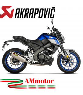 Akrapovic Yamaha Mt 125 21 - 2022 Impianto Di Scarico Completo Racing Line Titanio Moto