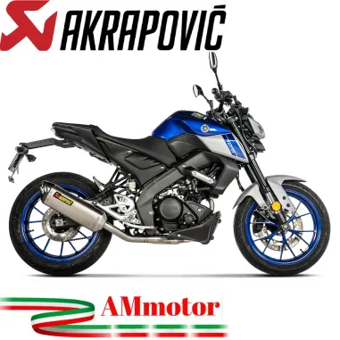 Akrapovic Yamaha Mt 125 21 - 2025 Impianto Di Scarico Completo Racing Line Titanio Moto
