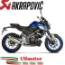 Akrapovic Yamaha Mt 125 21 - 2025 Impianto Di Scarico Completo Racing Line Titanio Moto