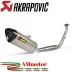 Akrapovic Yamaha Mt 125 21 - 2025 Impianto Di Scarico Completo Racing Line Titanio Moto