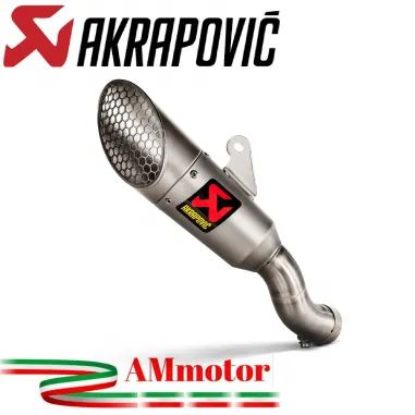 Akrapovic Yamaha Mt-03 2022 Terminale Di Scarico Slip-On Titanio Moto Racing