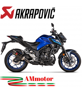 Akrapovic Yamaha Mt-03 2022 Terminale Di Scarico Slip-On Carbonio Moto Omologato