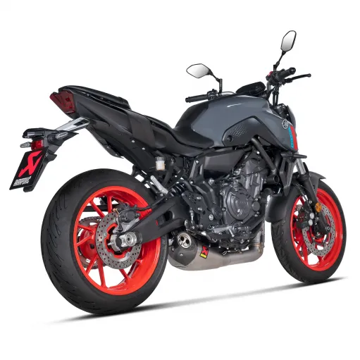 Akrapovic Yamaha Mt-07 21 - 2022 Impianto Di Scarico Completo Racing Line Terminale Titanio Moto Omologato