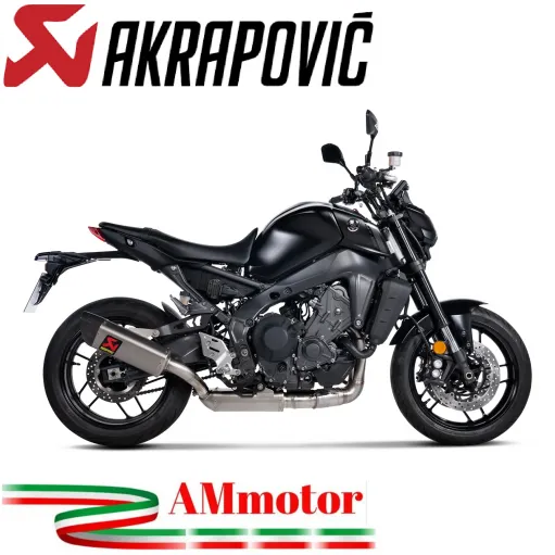 Akrapovic Yamaha Mt-09 21 - 2022 Impianto Di Scarico Completo Racing Line Terminale Titanio Moto