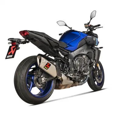 Akrapovic Yamaha Mt-10 2022 Terminale Di Scarico Slip-On Titanio Moto Omologato