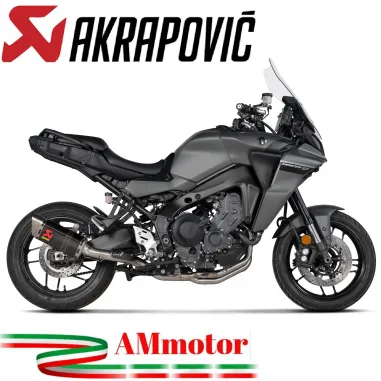 Akrapovic Yamaha Tracer 9 GT Impianto Di Scarico Completo Racing Line Terminale Carbonio Moto
