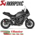 Akrapovic Yamaha Tracer 9 GT Impianto Di Scarico Completo Racing Line Terminale Carbonio Moto