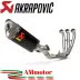 Akrapovic Yamaha Tracer 9 GT Impianto Di Scarico Completo Racing Line Terminale Carbonio Moto
