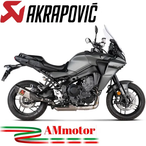Akrapovic Yamaha Tracer 9 GT Impianto Di Scarico Completo Racing Line Terminale Titanio Moto Omologato