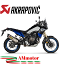 Akrapovic Yamaha Tenere 700 19 - 2022 Terminale Di Scarico Slip-On Titanio Moto Omologato