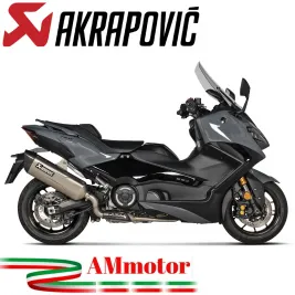 Akrapovic Yamaha T-Max 560 20 2022 Impianto Di Scarico Completo Racing Line Terminale Titanio Moto Scooter