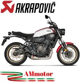 Akrapovic Yamaha Xsr 700 20 - 2021 Impianto Di Scarico Completo Racing Line Terminale Titanio Moto Omologato 2