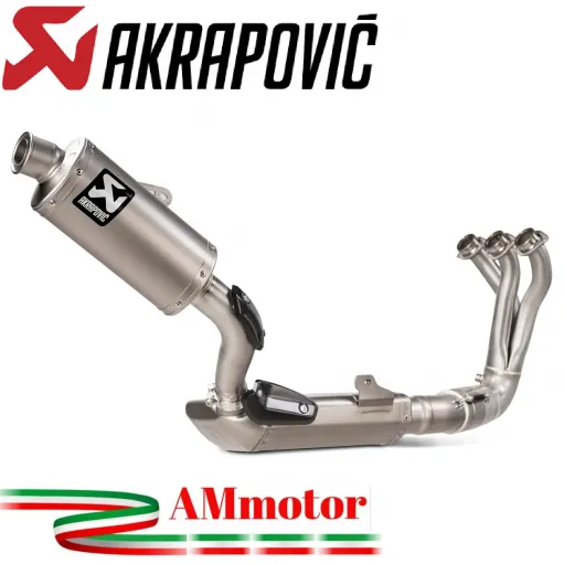 Akrapovic Yamaha Xsr 900 2022 Impianto Di Scarico Completo Racing Line Terminale Titanio Moto Omologato