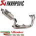 Akrapovic Yamaha Xsr 900 2022 Impianto Di Scarico Completo Racing Line Terminale Titanio Moto Omologato
