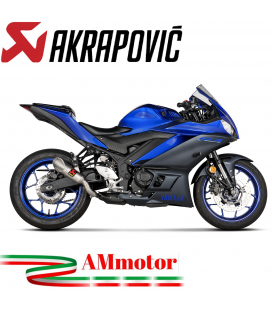 Akrapovic Yamaha R3 2022 Terminale Di Scarico Slip-On Titanio Moto Racing