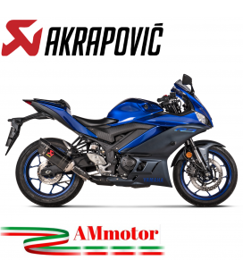 Akrapovic Yamaha R3 2022 Terminale Di Scarico Slip-On Carbonio Moto Omologato