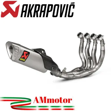 Akrapovic Yamaha Yzf 1000 R1 15 - 2022 Impianto Di Scarico Completo Racing Line Terminale Collettori In Titanio Moto