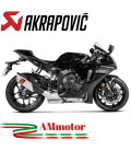 Akrapovic Yamaha Yzf R1 15 - 2022 Terminale Di Scarico Slip-On Line Titanio Moto Omologato