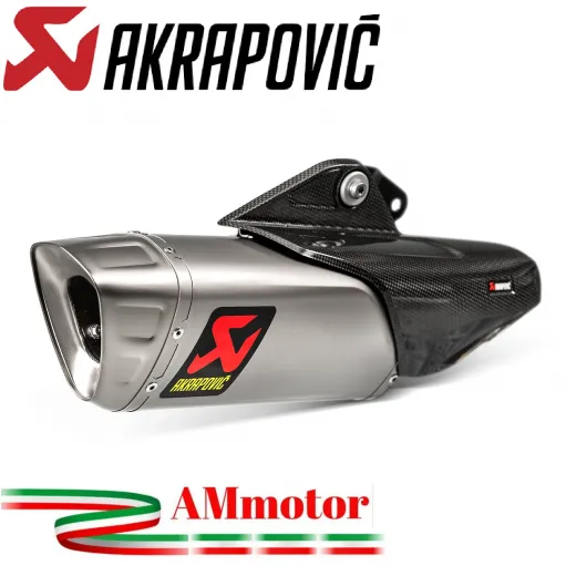 Akrapovic Yamaha Yzf R1 15 - 2022 Terminale Di Scarico Slip-On Line Titanio Moto Omologato